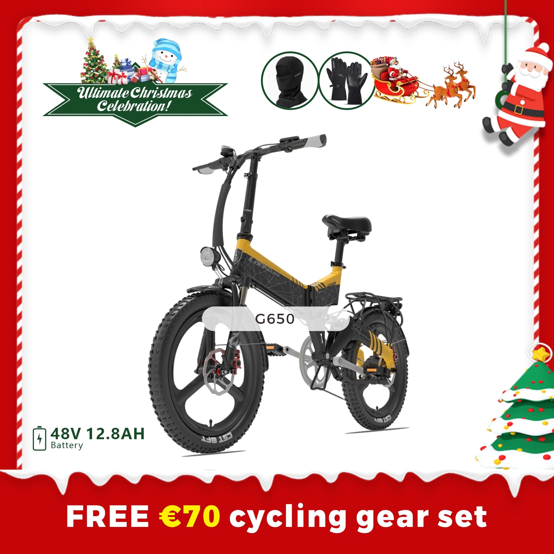 【Pre-sale】Lankeleisi G650 Folding Electric City Bike