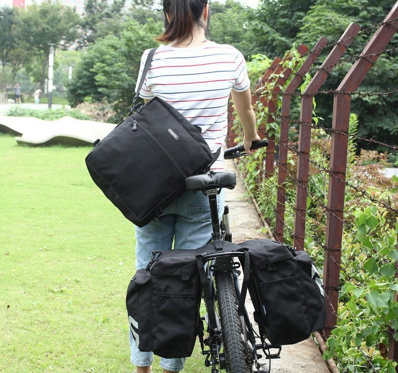 Lankeleisi自転車3-in-1リアラックバッグ