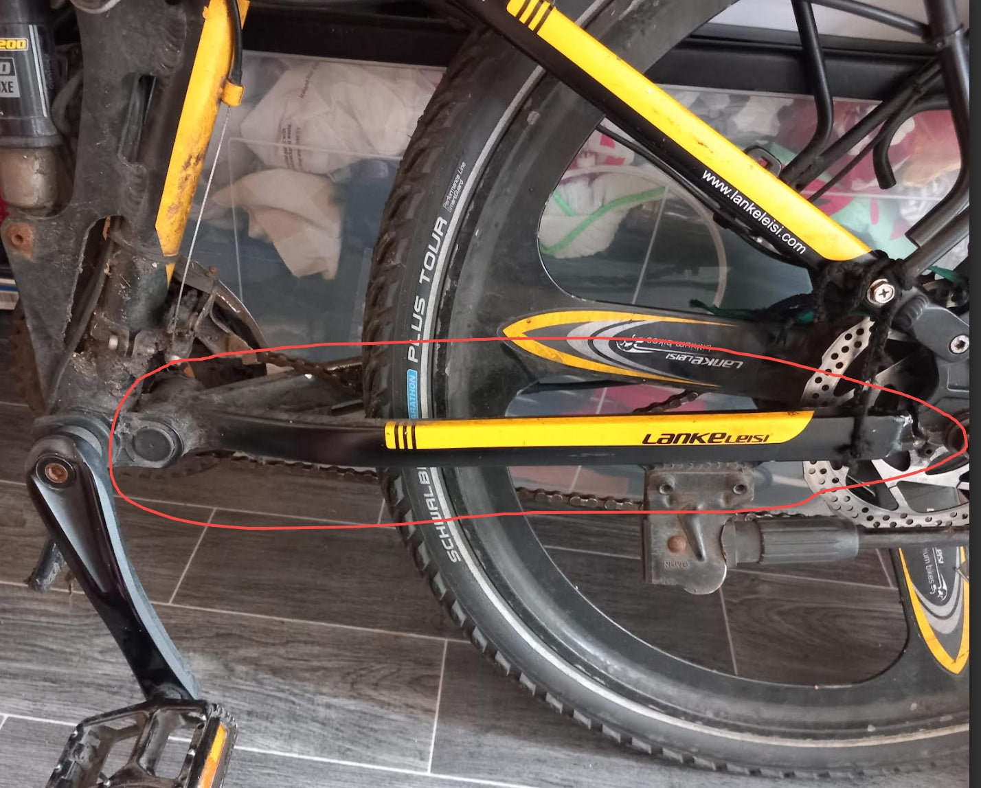Parti del telaio della ruota posteriore per e-bike Lankeleisi