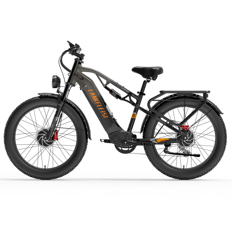 LANKELEISI MG800Max Bicicleta Eléctrica Todo Terreno con Doble Motor 2000W y Neumáticos Anchos de 26"