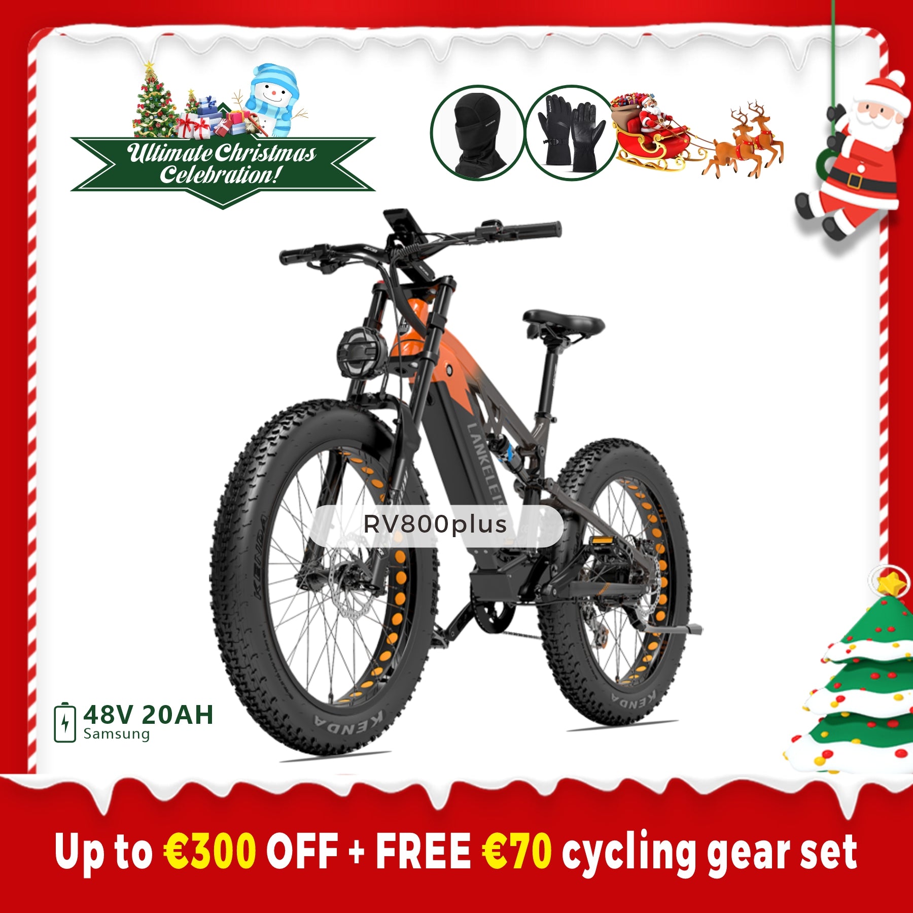 LANKELEISI RV800 Plus High Quality 750W Bafang Motor Electric Mountain Bike