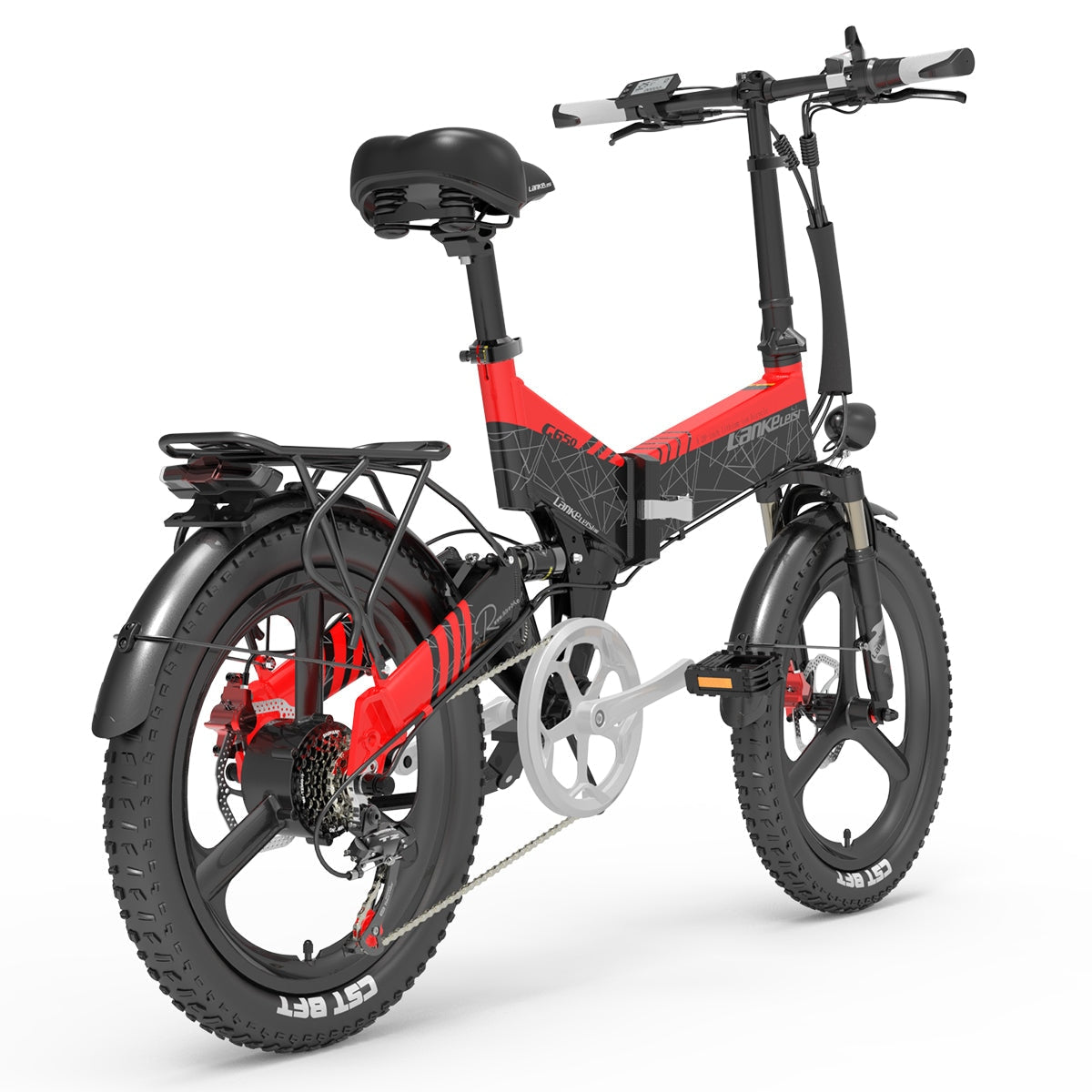 Lankeleisi G650 Folding Electric City Bike(Red) - lankeleisi-bikes