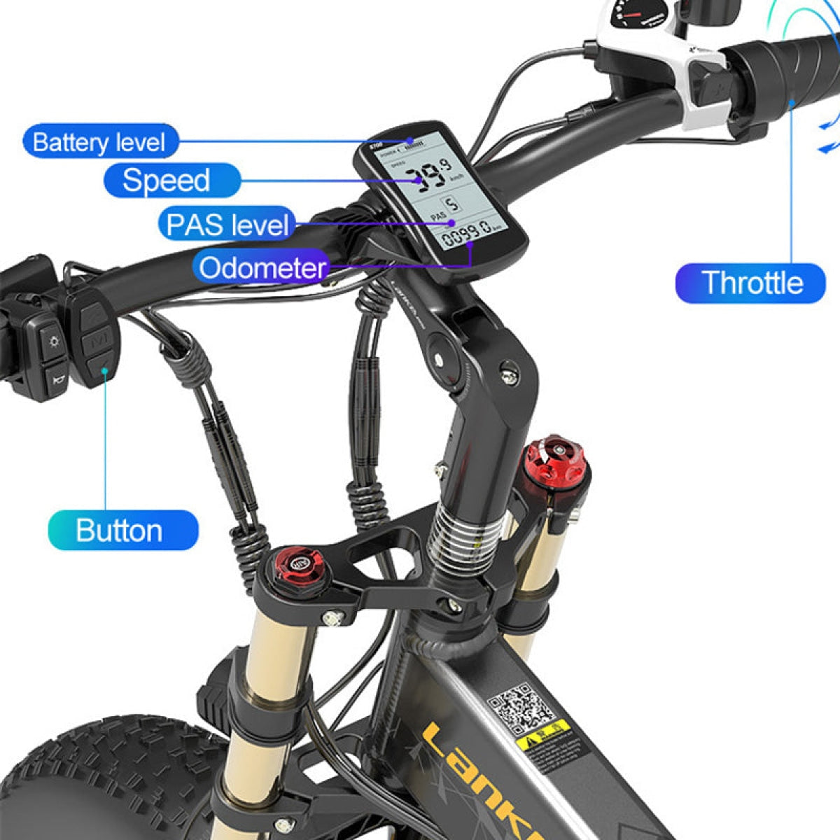 Lankeleisi X3000Plus-Up Fat Tire Snow Electric Bike