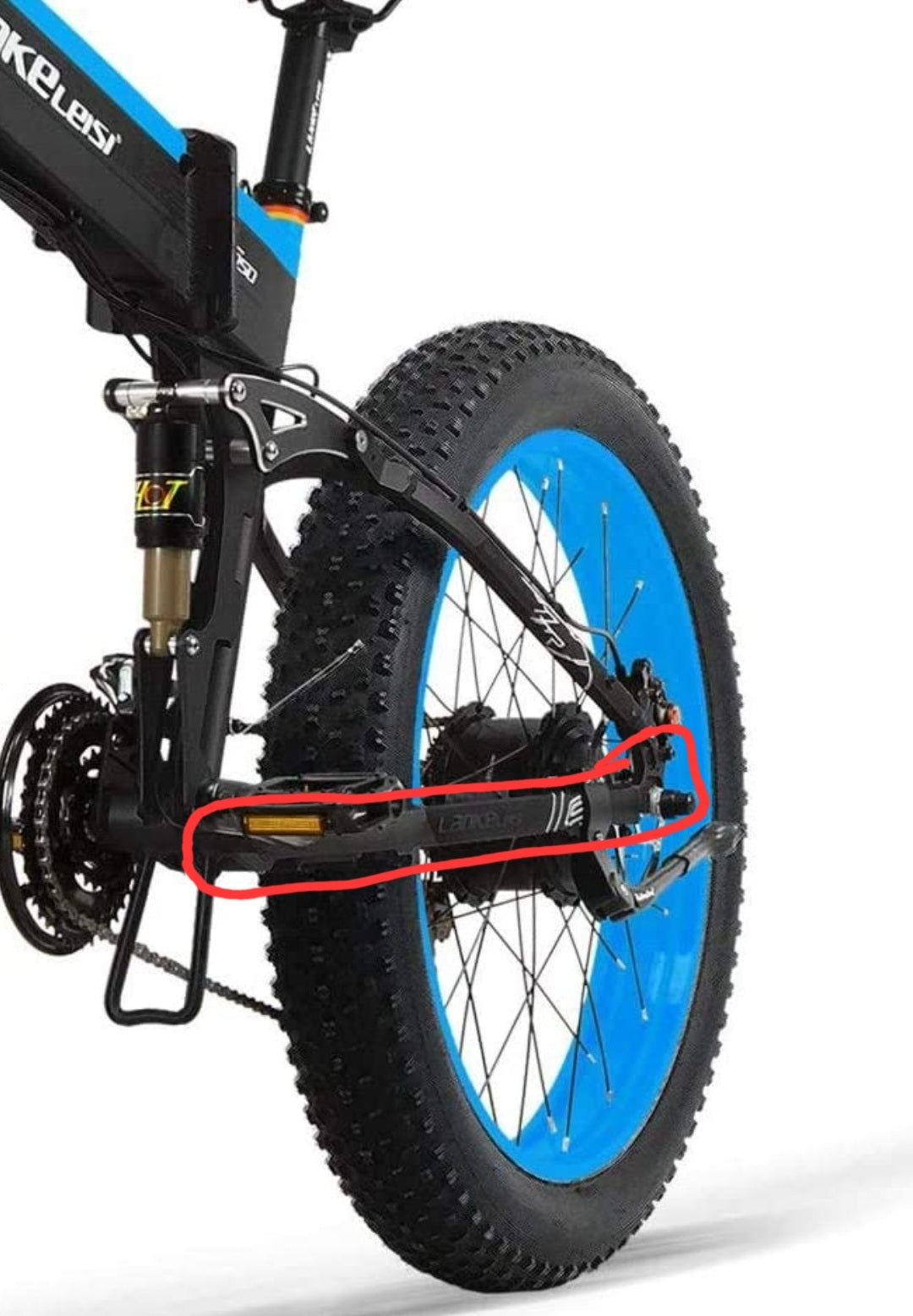 Pièces du cadre de la roue arrière du vélo électrique Lankeleisi