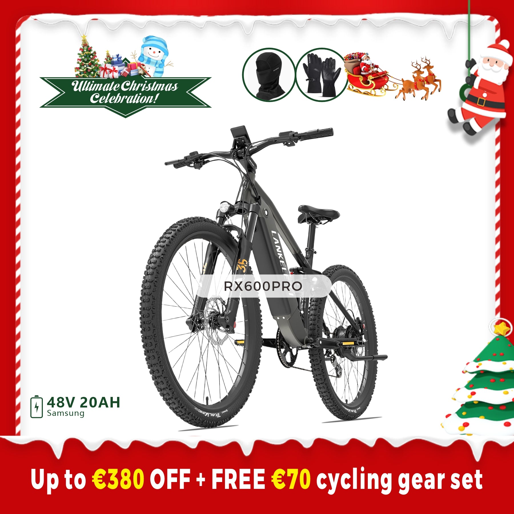 【Pre-sale】LANKELEISI RX600PRO Mountain Electric Bike(New Arrivals)