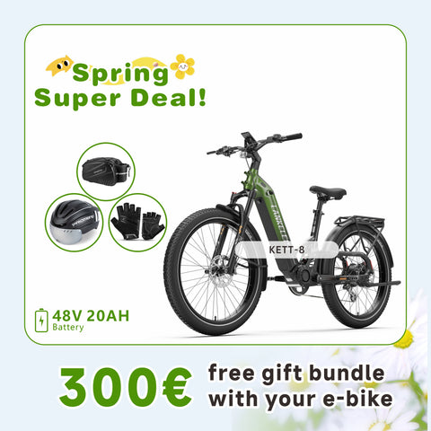 【予約販売】LANKELEISI KETT-8 アーバン電動自転車