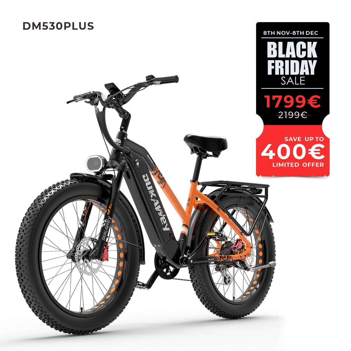 Dukawey DM530 Plus 1000W All Terrain Electric Bike