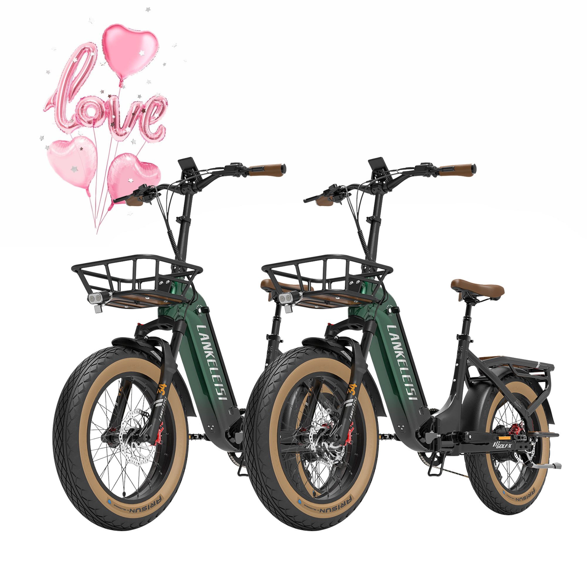 【Pre-sale】LANKELEISI GOLF-X 960Wh Step-Thru Foldable City Electric Bike(Bundle)