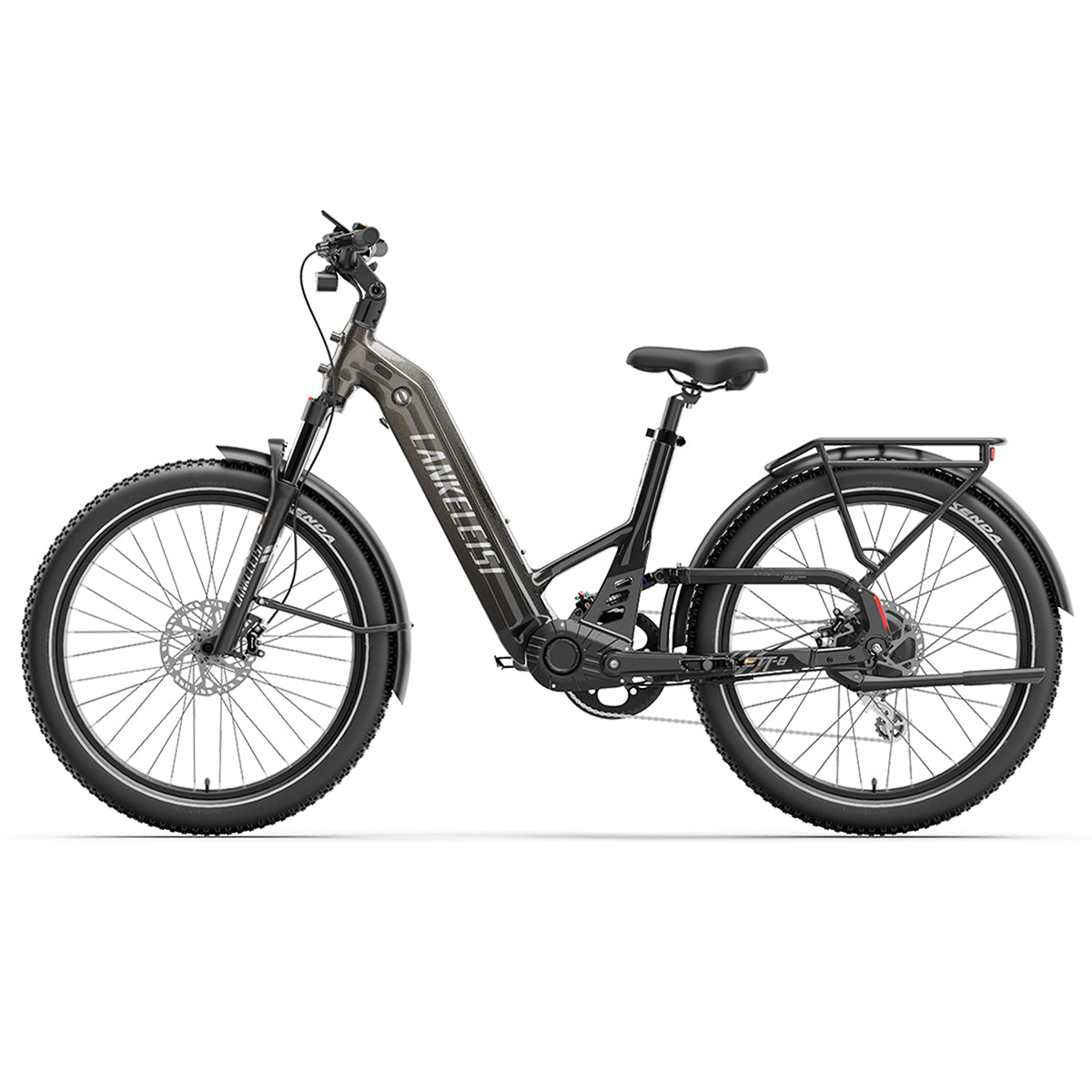 AMONIDA Manopola Acceleratore A Pollice Per Bici Elettrica, Universale 12V-99V Con Display LED E Chiavi