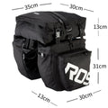 LANKELEISI Bicycle 3-in-1 Rear Rack Bag - lankeleisi-bikes