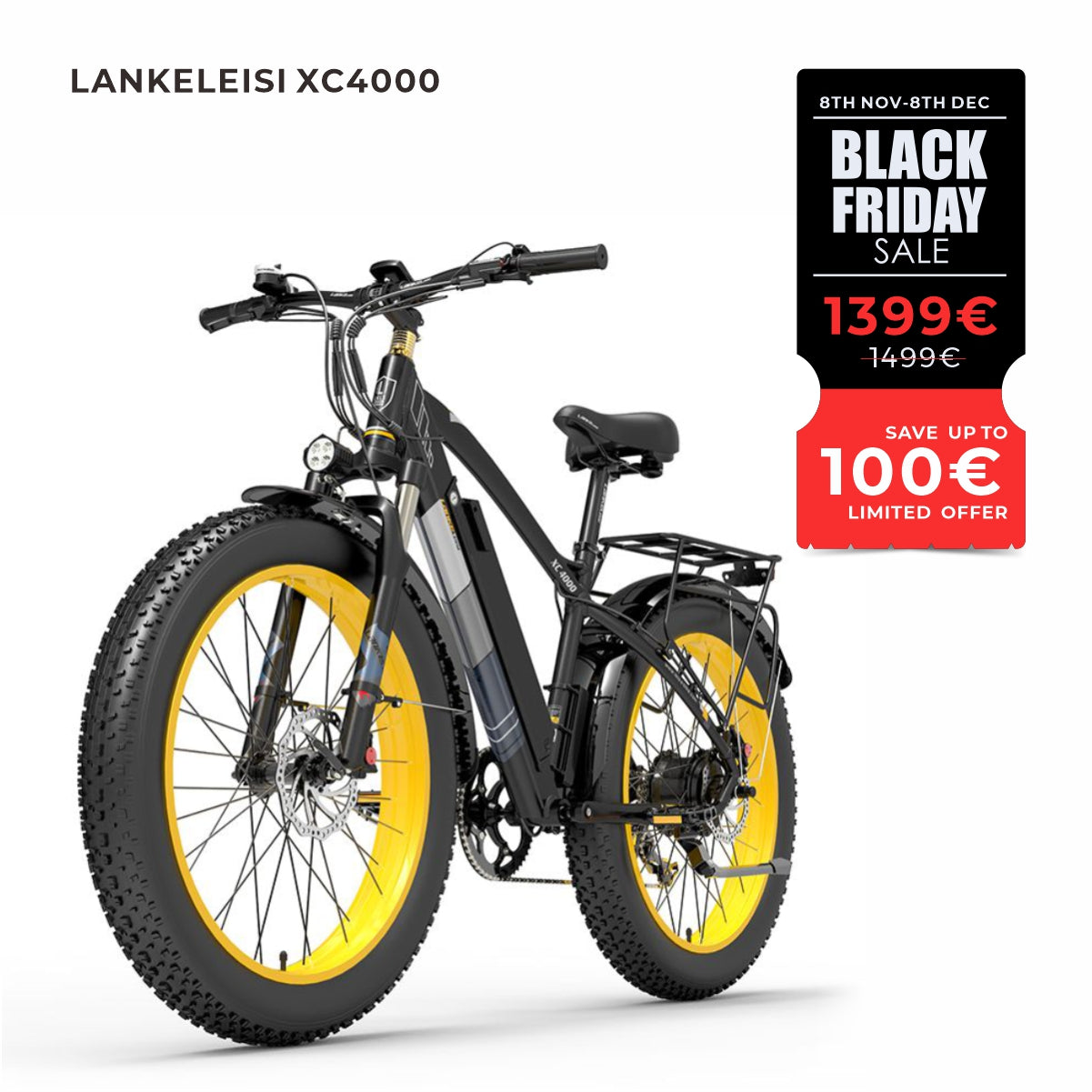 LANKELEISI XC4000 Electric Fat Tire Bike