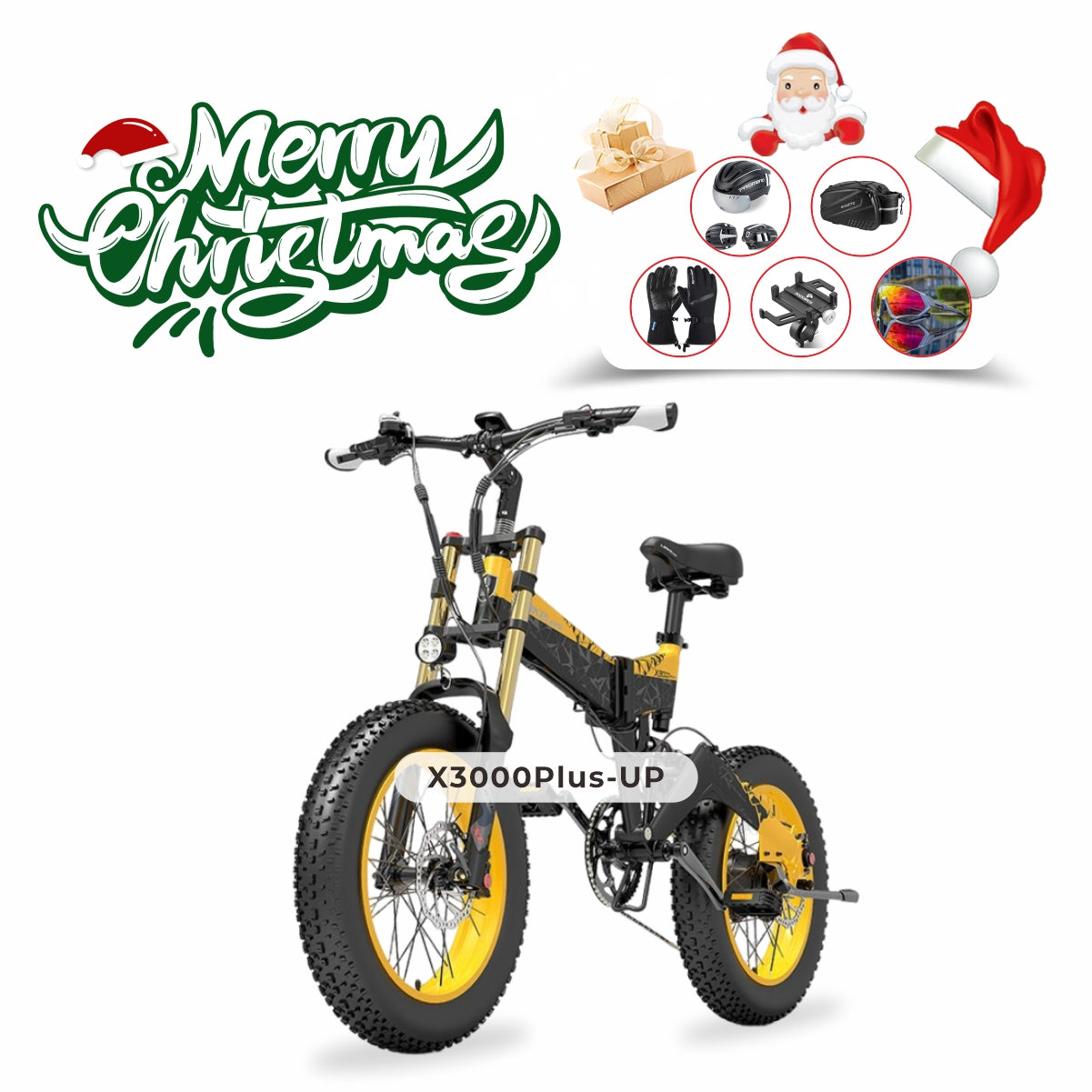 LANKELEISI X3000Plus-UP Fat Tire Snow Electric Bike