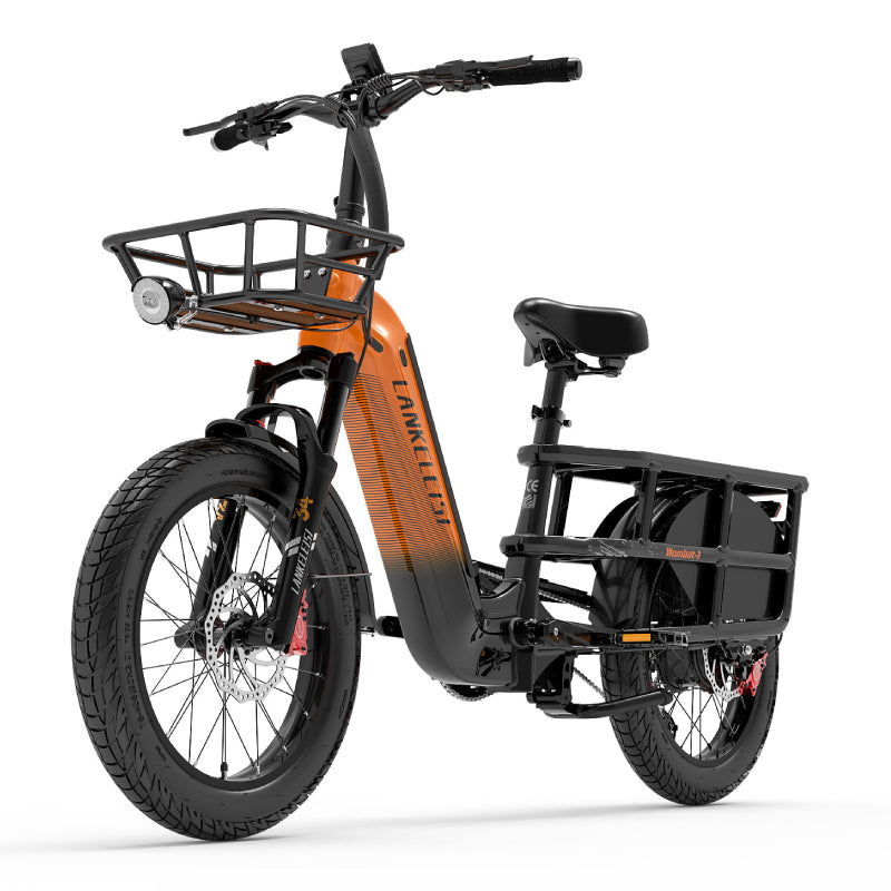 Bicicleta eléctrica de carga de largo alcance LANKELEISI Wombat-1 1000W