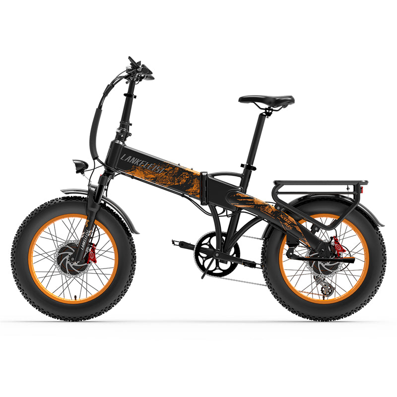Bicicleta eléctrica de doble motor LANKELEISI X2000 MAX 2000W