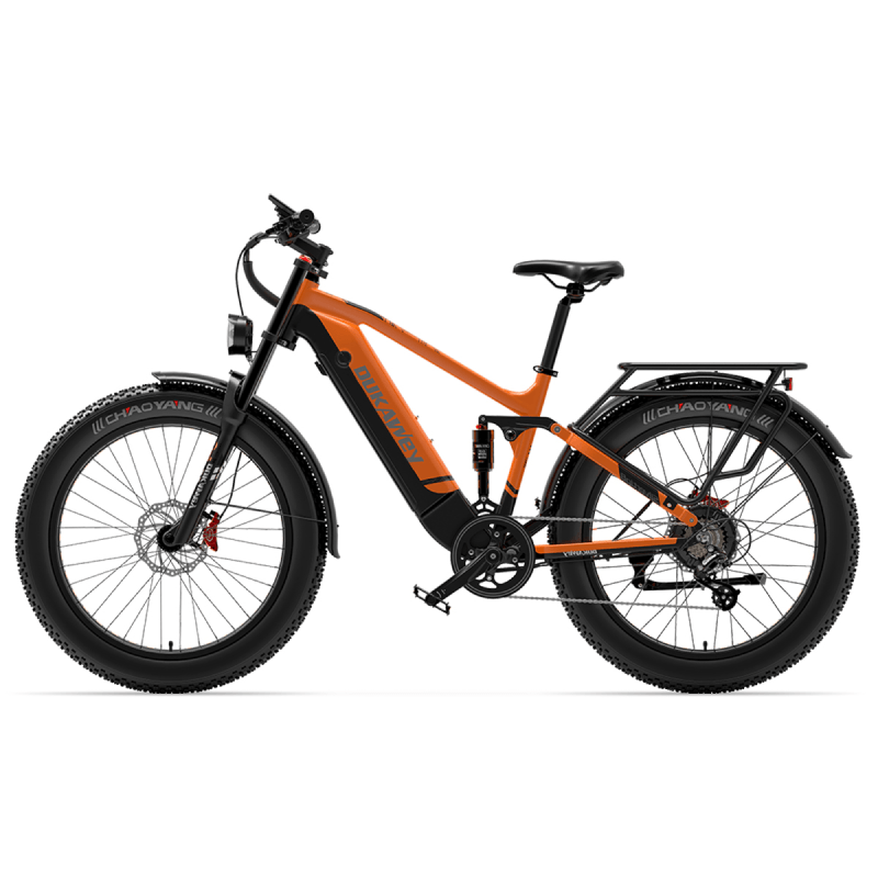 Dukawey Silvertip8 1000W 26” Fat Bike Mountain E-Bike