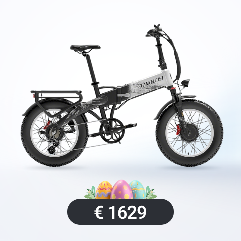 Bicicleta eléctrica de doble motor LANKELEISI X2000 MAX 2000W