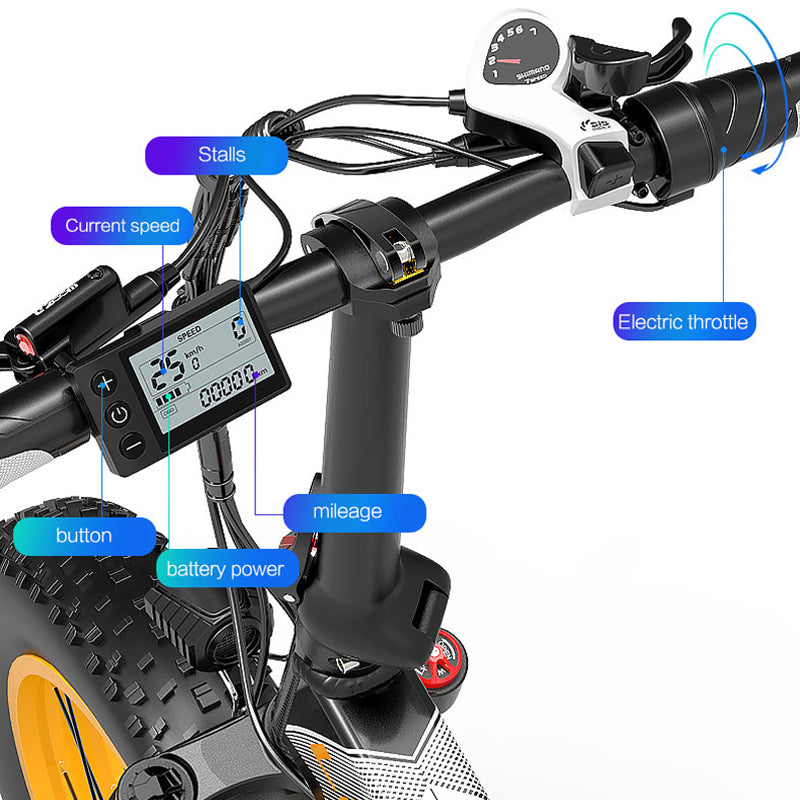 LANKELEISI X2000 Plus folding electric bike