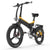 Bicicleta urbana eléctrica plegable Lankeleisi G650 amarilla