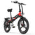 Bicicleta urbana eléctrica plegable Lankeleisi G660 roja