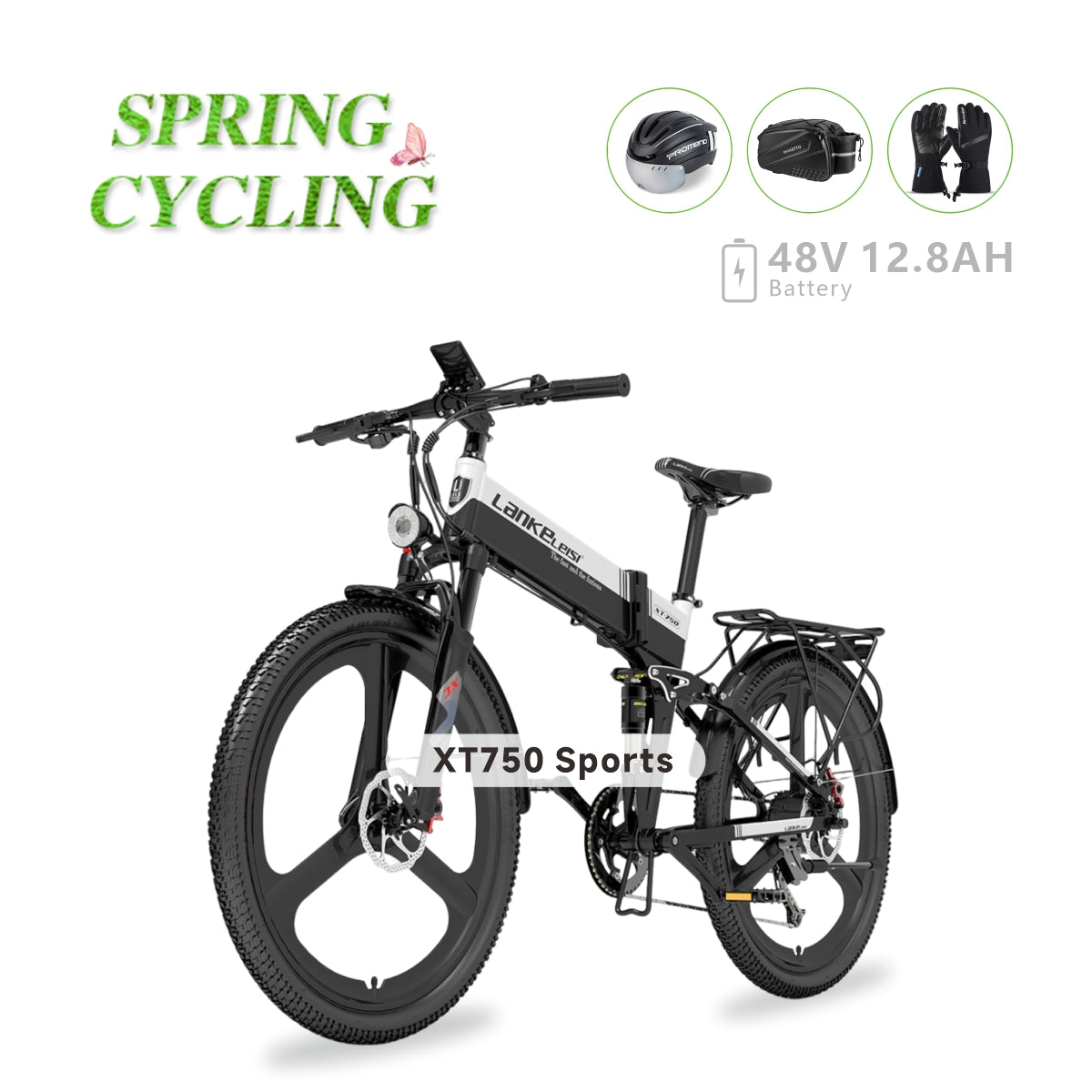 先行販売】lankeleisi XT750スポーツ電気折りたたみバイク（2023年12月の新規）