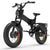 Bicicleta eléctrica de doble motor Lankeleisi X3000 Max 2000W (nuevas llegadas) Gris