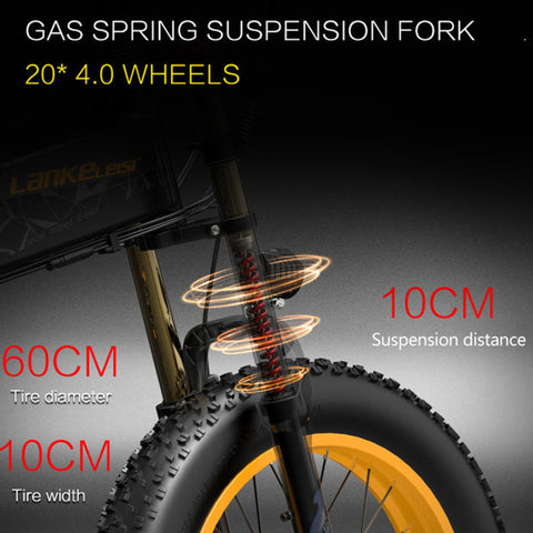 Bici elettrica da neve Lankeleisi X3000Plus-Up Fat Tire