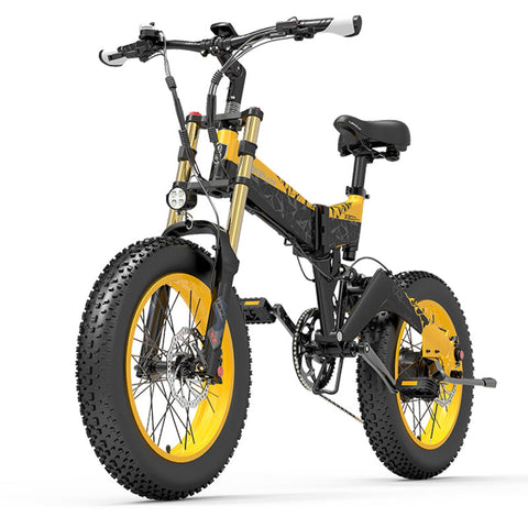 Lankeleisi X3000Plus-Up Fat Tire Snow elektrische fiets geel