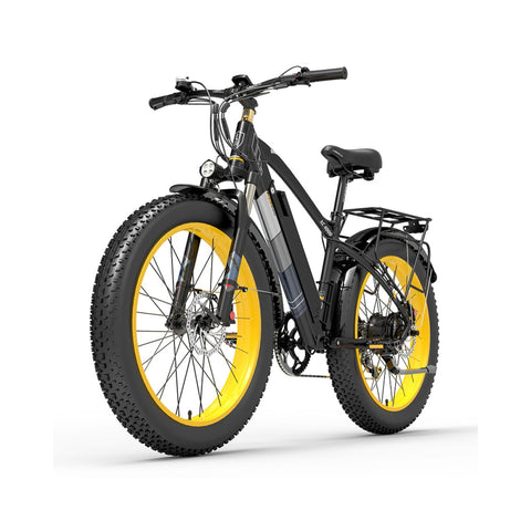 Bicicletta elettrica Fat Tire Lankeleisi Xc4000 gialla