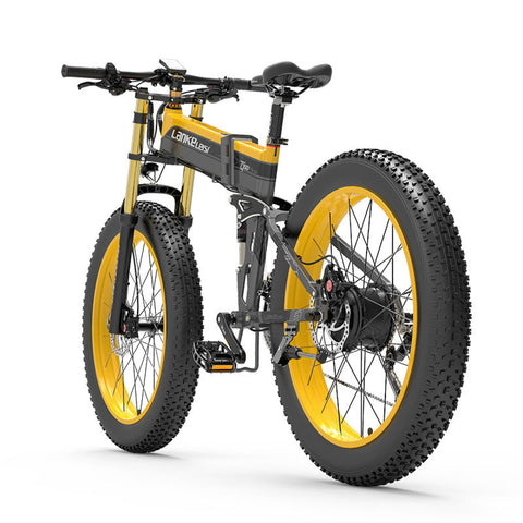Lankeleisi Xt750 Plus elektrische mountainbike met grote vork en dikke banden