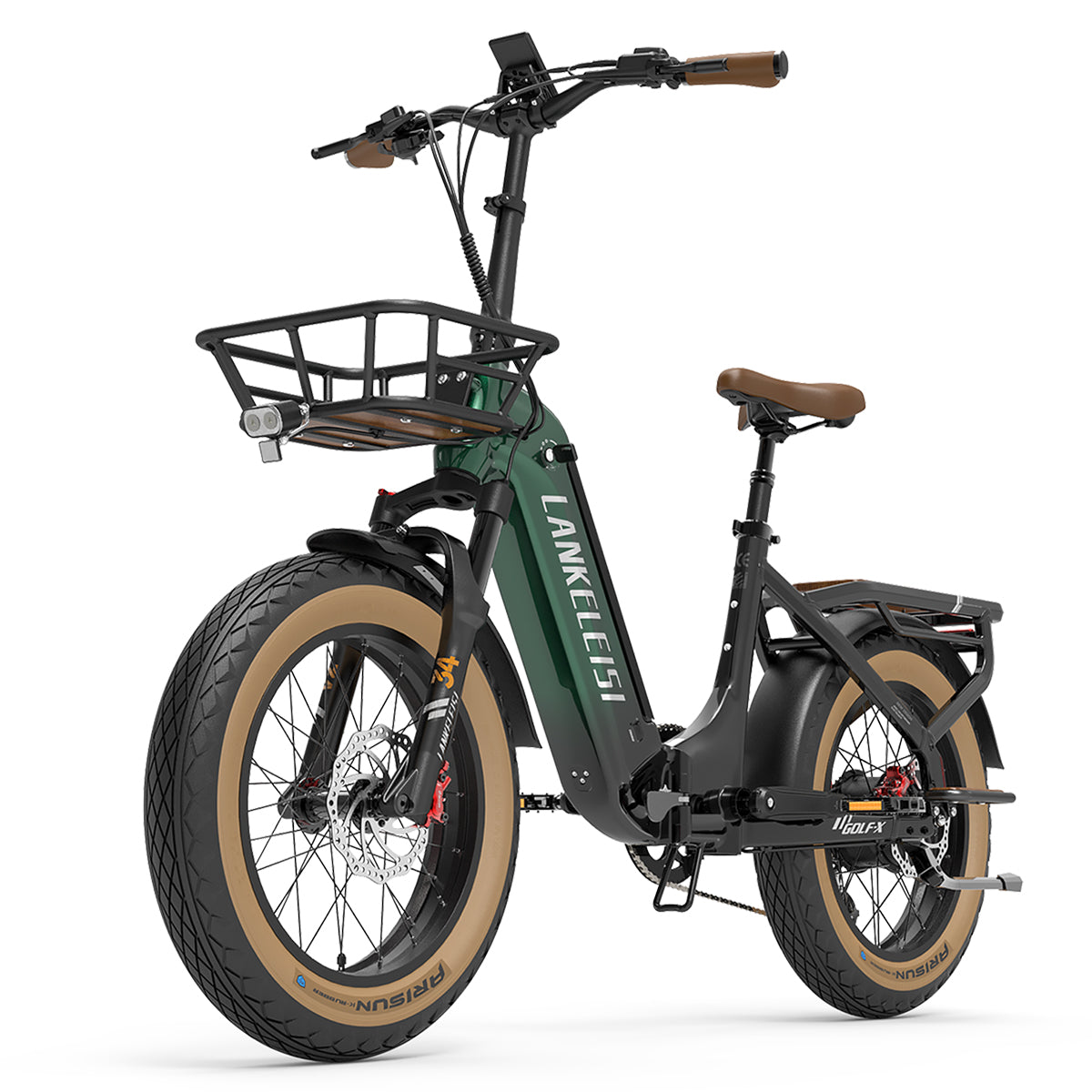 lankeleisi golf-x Foldable City E-Bike Green